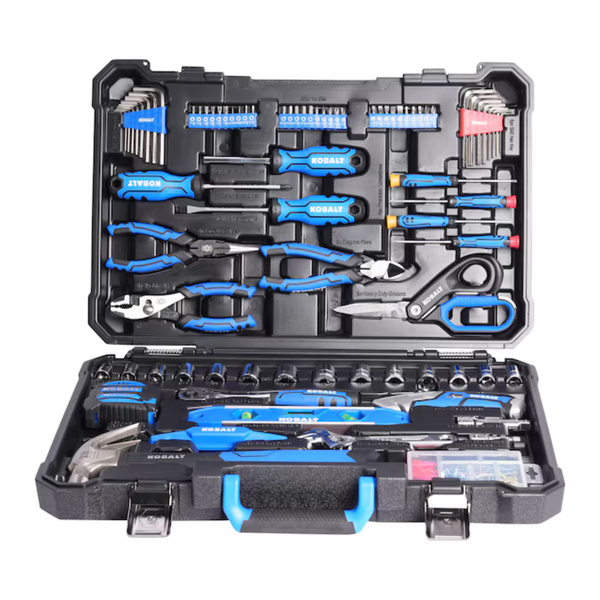 Kobalt 183-Piece Blue Household Tool Set With Folding Case