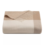 Discover Europe Made In Italy La Limonaia Tessuti Neutral Buffalo Plaid Throw