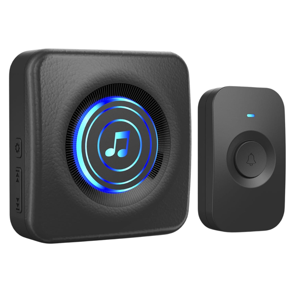 Wireless Doorbell With 3 Receivers 1 Button (2 Colors)