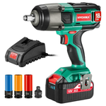 18V Cordless Impact Wrench Kit With Battery & 3 Sockets