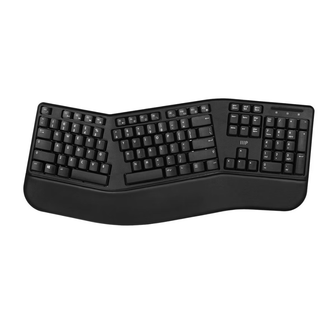 Monoprice Ergonomic Wireless Split 105-Key Keyboard