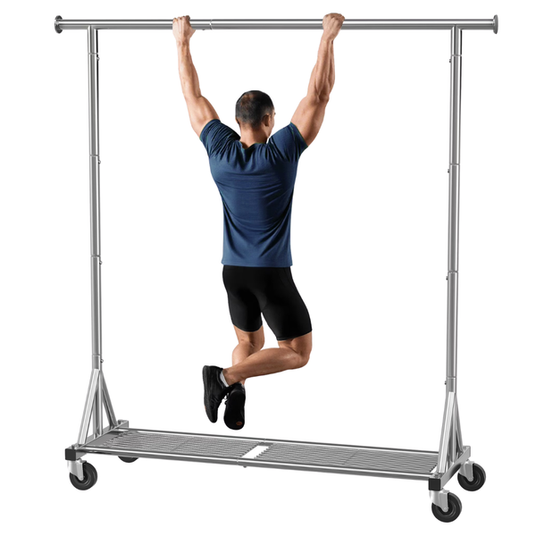 Mr Ironstone 450 lbs Max Heavy Duty Rolling Clothes Rack