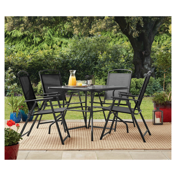5-Piece Mainstays Albany Lane Steel Outdoor Patio Dining Set