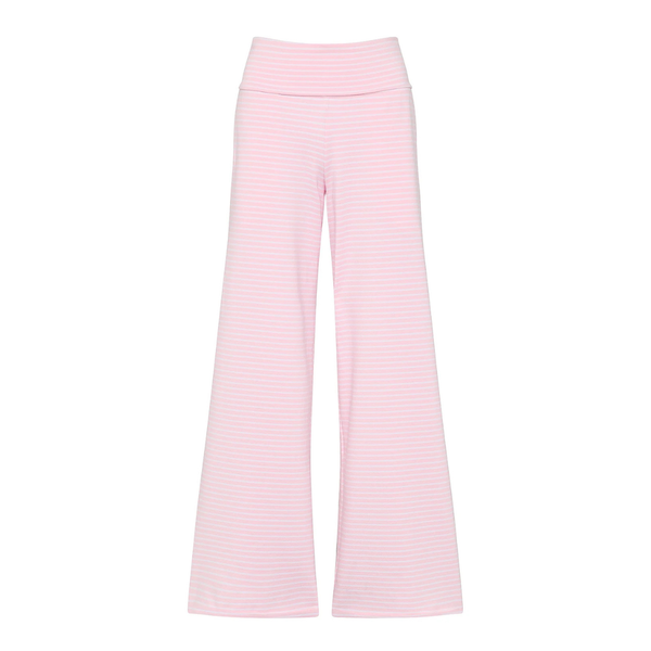 PINK Women's All-Day Cotton Foldover Wide-Leg Pants