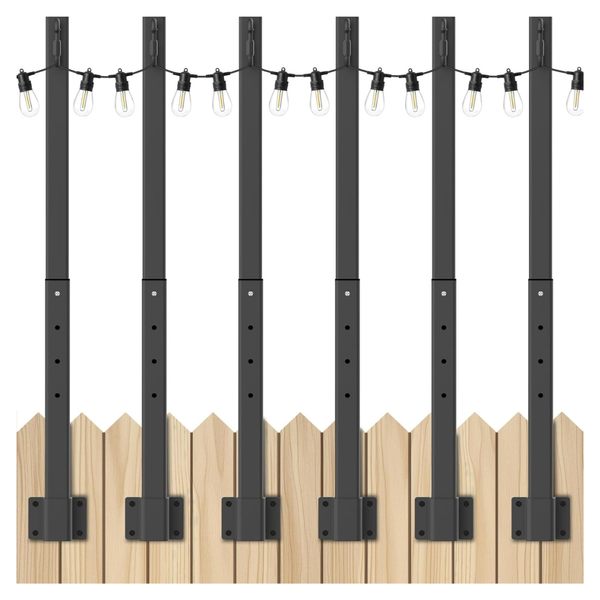 6-Pack AHRLHR 2.8-Feet String Light Poles