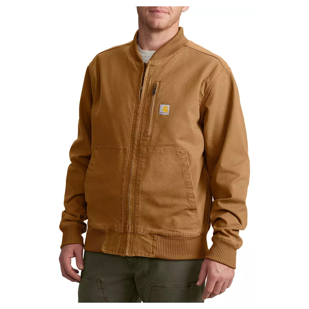 Carhartt Men's Rugged Flex Duck Relaxed Fit Bomber Jacket (Various Sizes)
