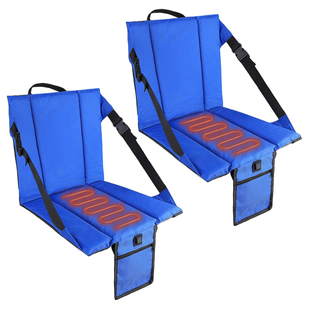 2-Piece Portable Stadium Seat Cushion