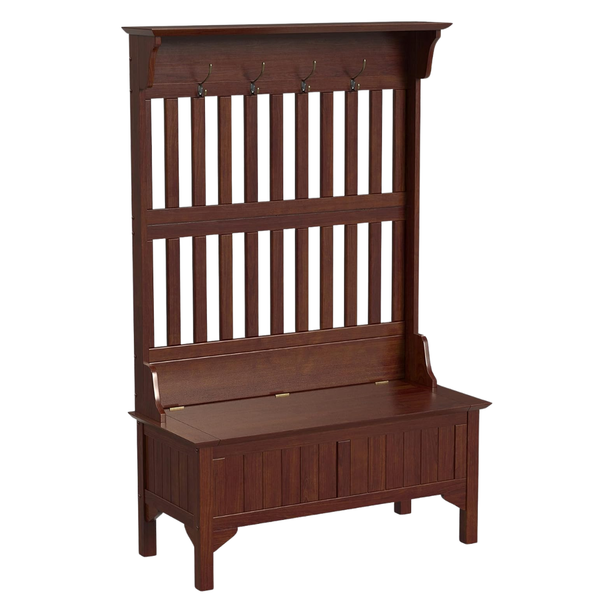 Homestyles General Line Cherry Hall Tree With Bench