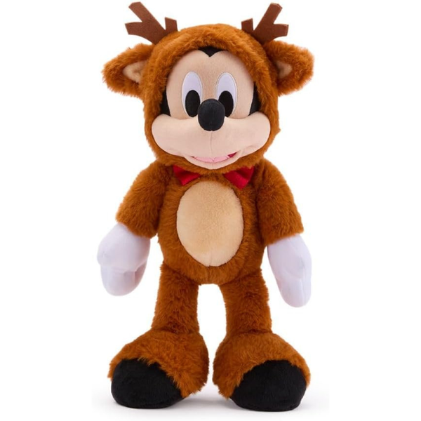 15" Disney Store Official Mickey Or Minnie Mouse Reindeer Holiday Plush