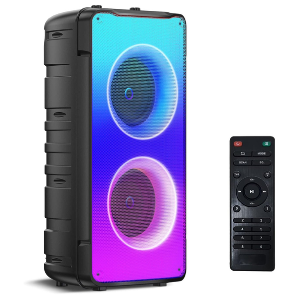 60W Portable Bluetooth Speaker W/ RGB Lights & TWS Pairing