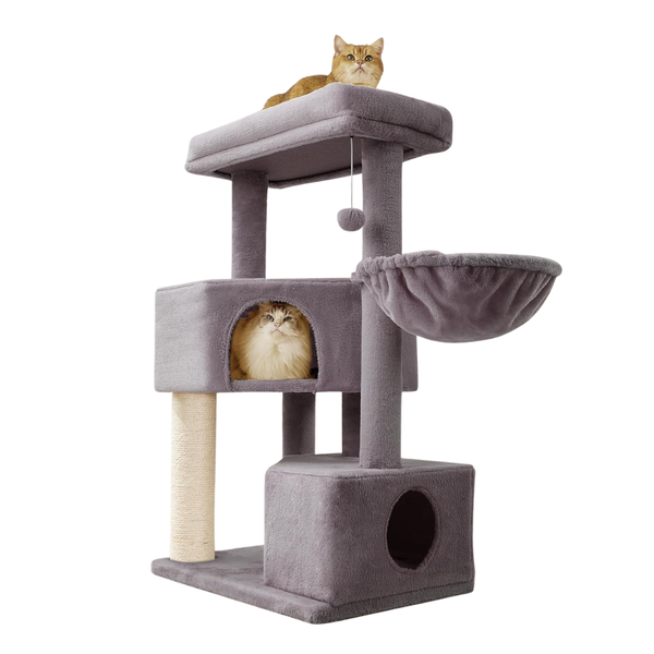 41" Tower With Hammock & Scratching Posts Gardner Pet Heavy Duty Cat Tree