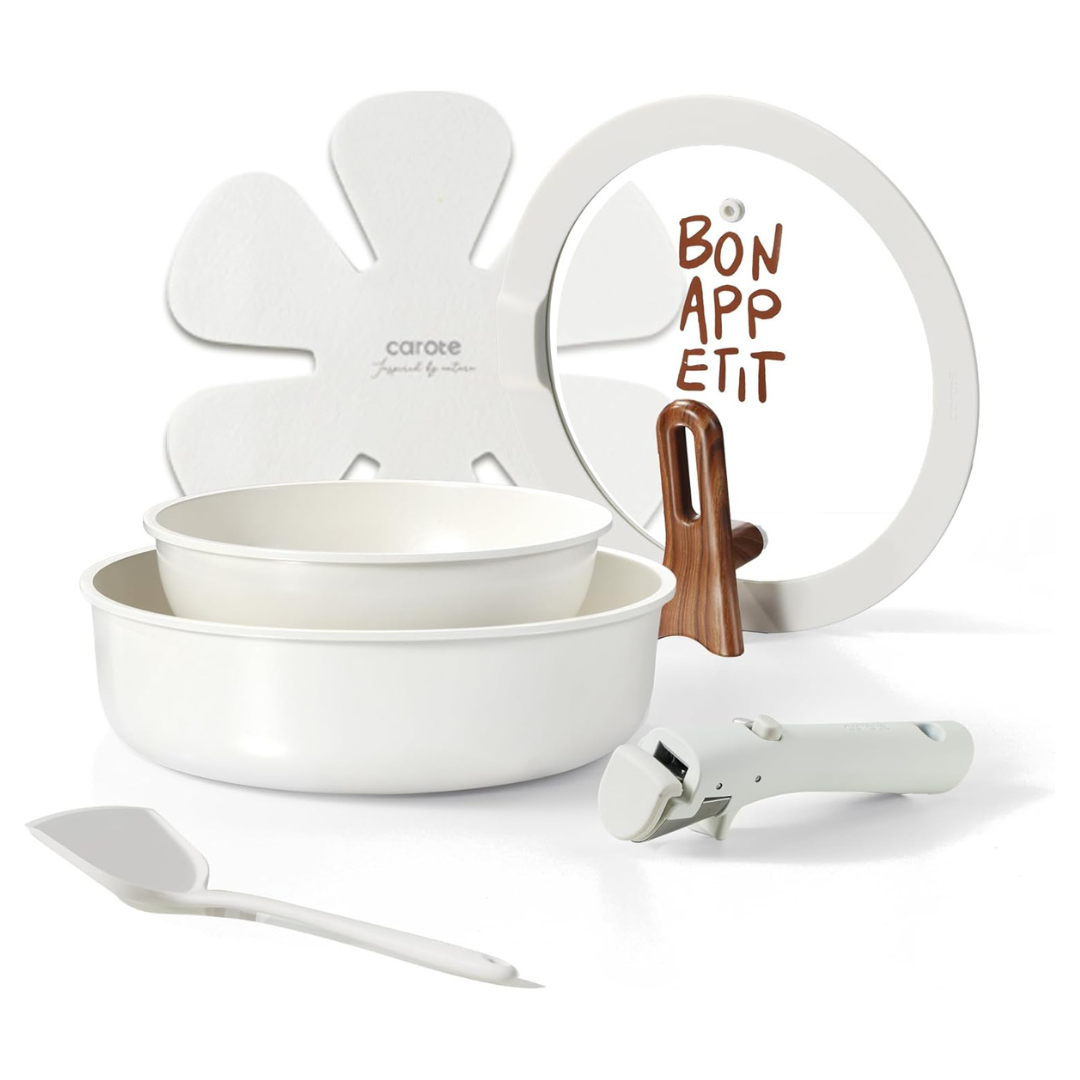 6-Piece Carote Nonstick Ceramic Kitchen Cookware Sets