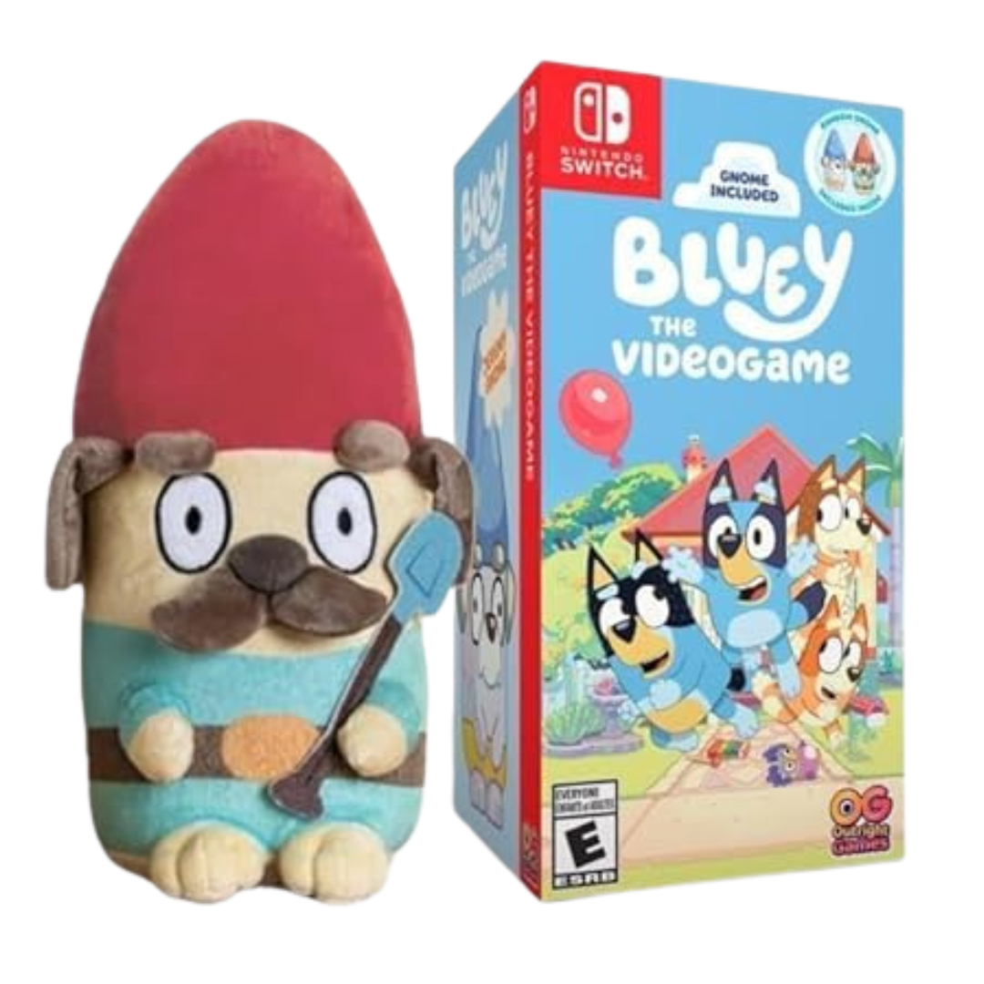 Bluey The Videogame Game+Gnome Plush Edition For Nintendo Switch