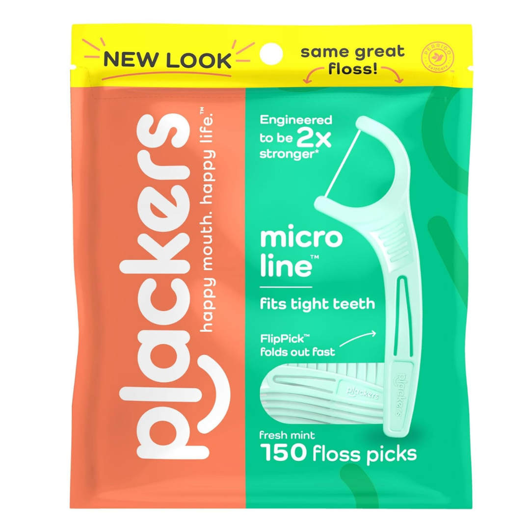 150-Count Plackers Micro Line Dental Floss Picks