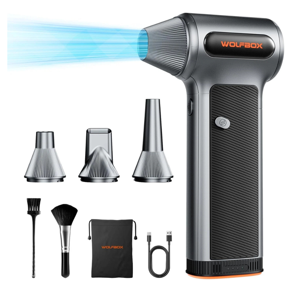 WOLFBOX MF200 Cordless Compressed Air Duster W/ Removable Battery [Open Box]