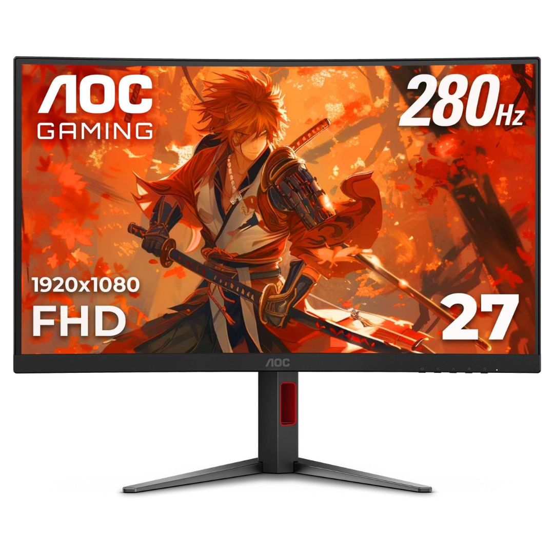 27" AOC G4 Series Curved FHD 280Hz 0.3ms VA Freesync Gaming Monitor