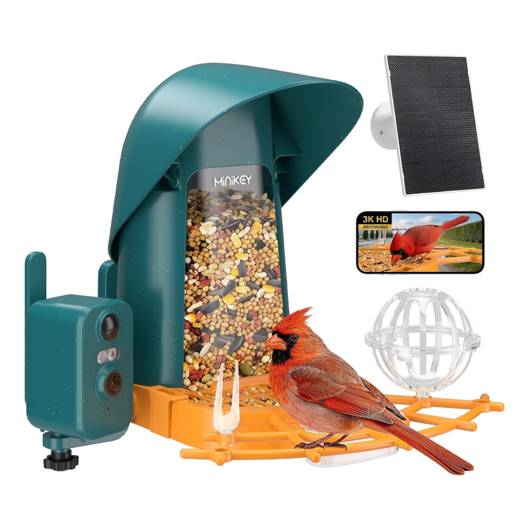 2L Large Capacity Smart Bird Feeder With Camera
