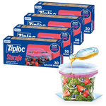 120-Count (4-Pk X 30-Ct) Ziploc Gallon Storage Bags