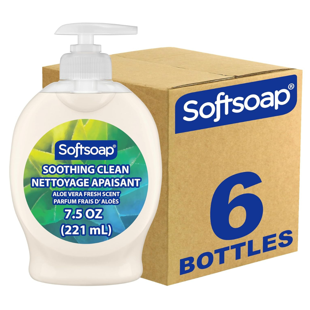 6-Pack 7.5-Oz Softsoap Moisturizing Aloe Vera Liquid Hand Soap