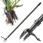 45'' Heavy-Duty Stand-Up All-Metal Weed Puller Tool W/ 4-Claw Steel Head