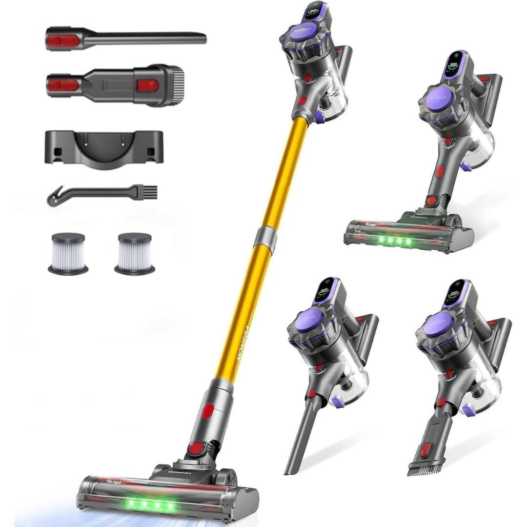 400W 45KPa Cordless Vacuum Cleaner With Charging Dock