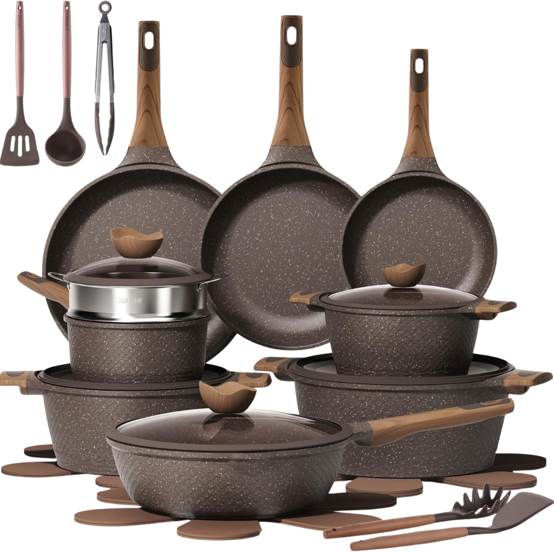 26-Piece Carote Nonstick Pots And Pans Cookware Set