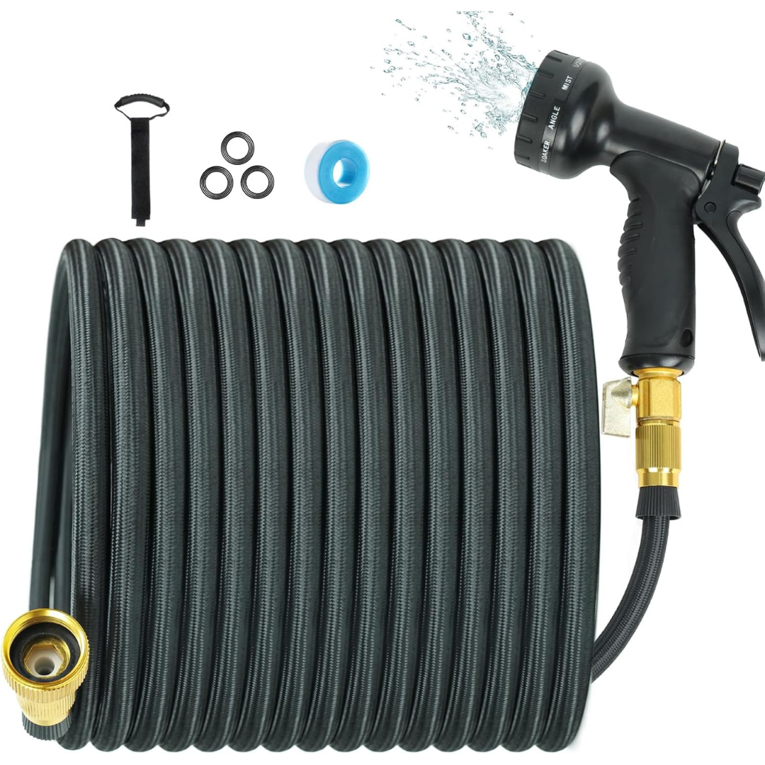 Dopilot 100ft Garden Hose With 10-Function Nozzle