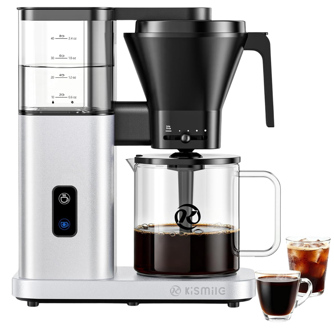 Kismile SCA-Certified 8 Cup Drip Coffee Maker Machine