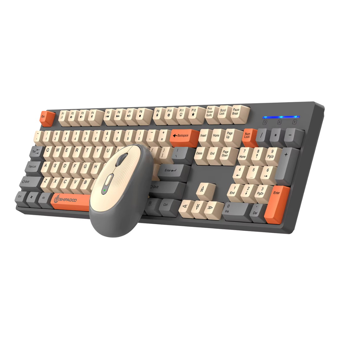 Ergonomic Wireless Keyboard And Mouse Combo Set