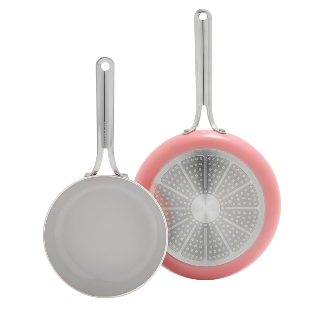 2-Piece GreenPan 8" & 10" Ceramic Nonstick Frying Pan Skillet Set
