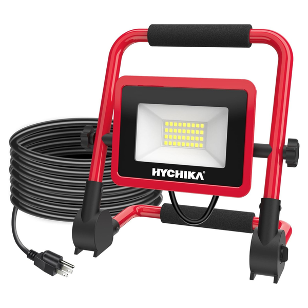 Hychika 30W LED Work Light With 6.6 Ft Cord