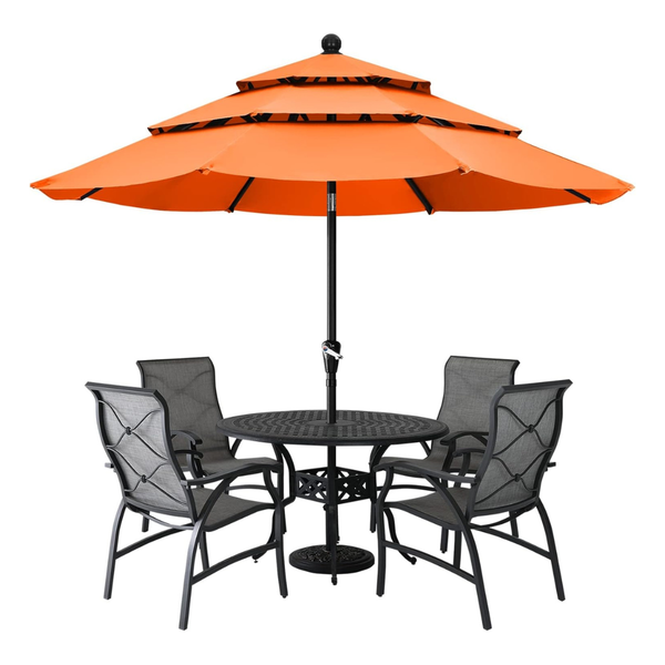 3-Tiers 11ft UV Resistant Waterproof Patio Umbrellas