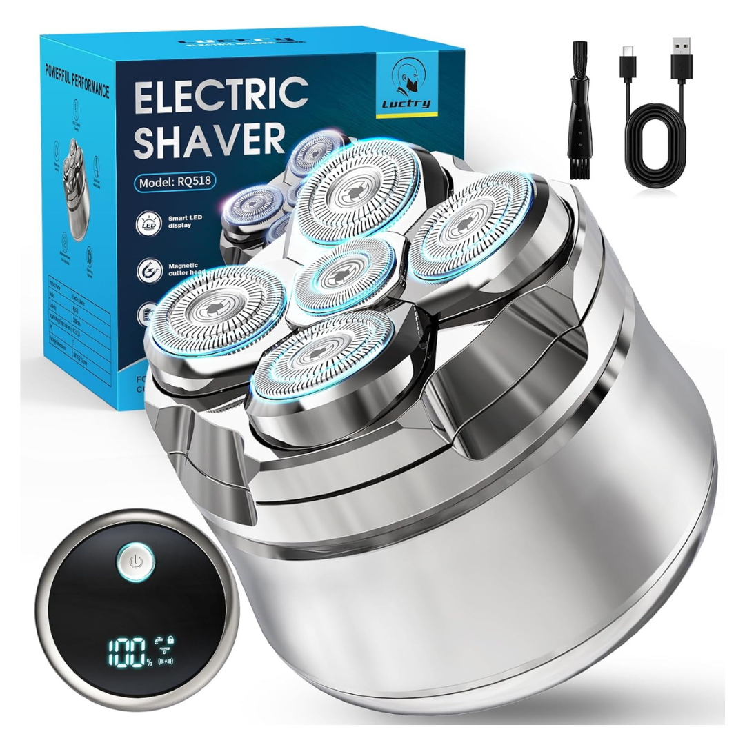 Men's Cordless Magnetic Electric Razor Hair Trimmer