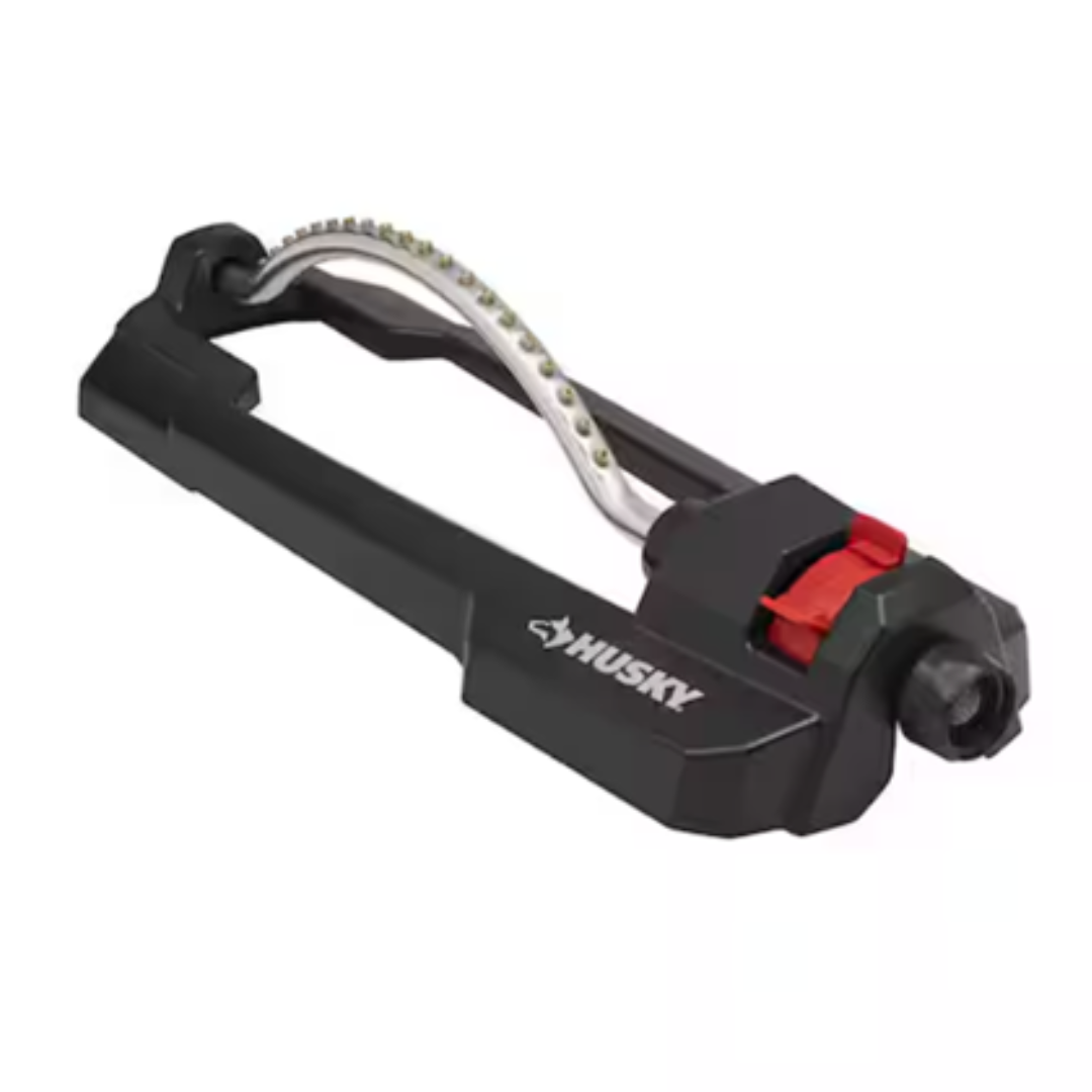 Husky 4000 Sq. Ft. Poly Base Oscillating Sprinkler