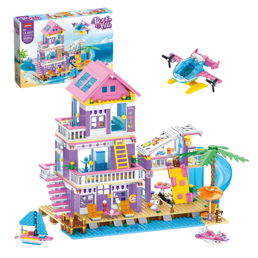 955-Piece Friends Seaside Villa Building Set