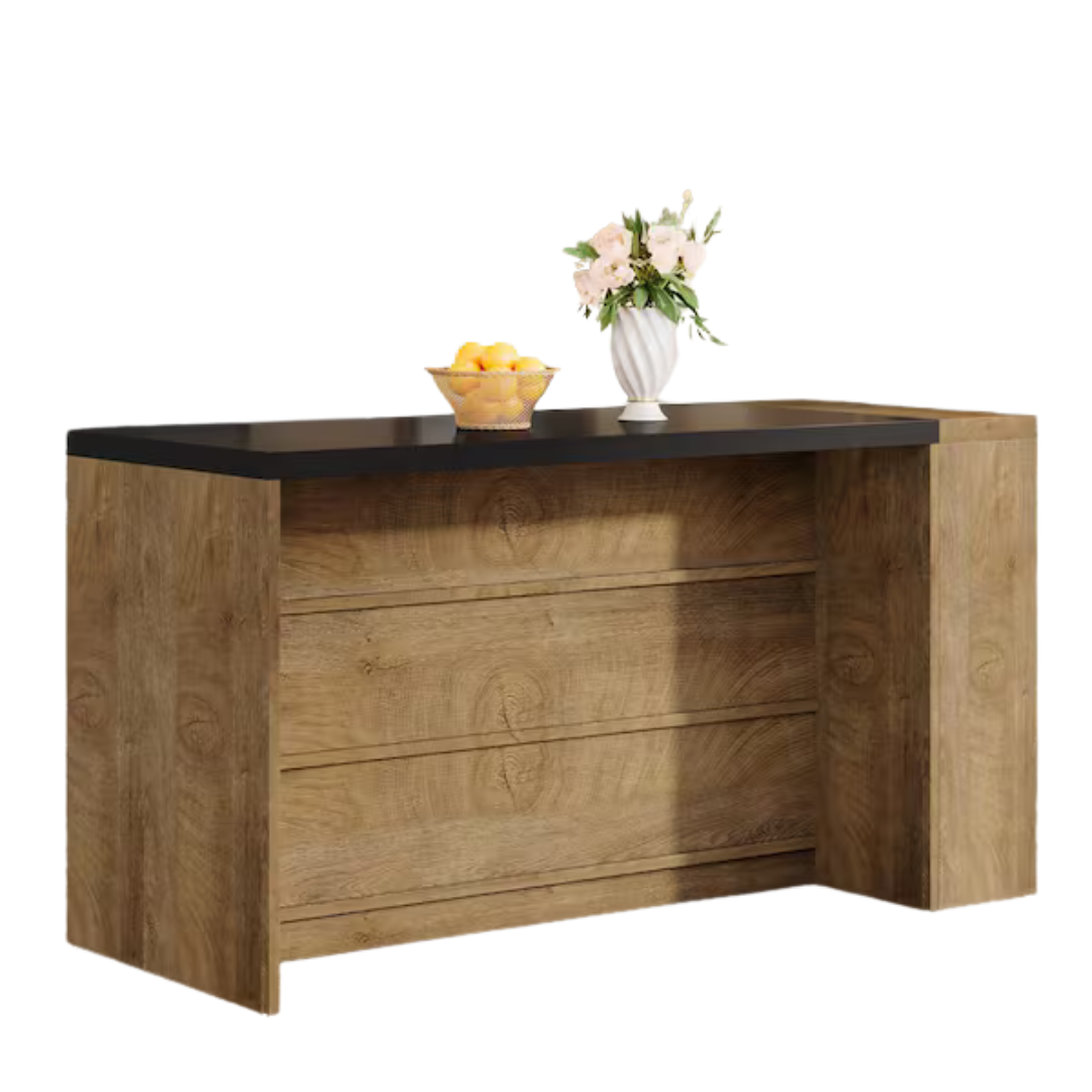 Wood 5-Tier Kitchen Island