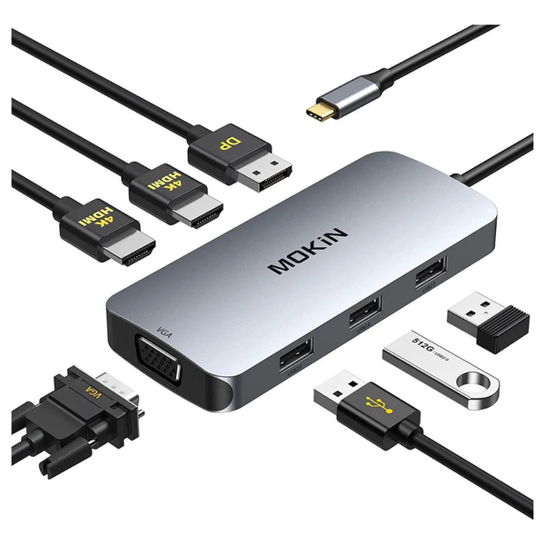 USB C To Dual 4K HDMI Adapter USB C Dual Monitor Docking Station