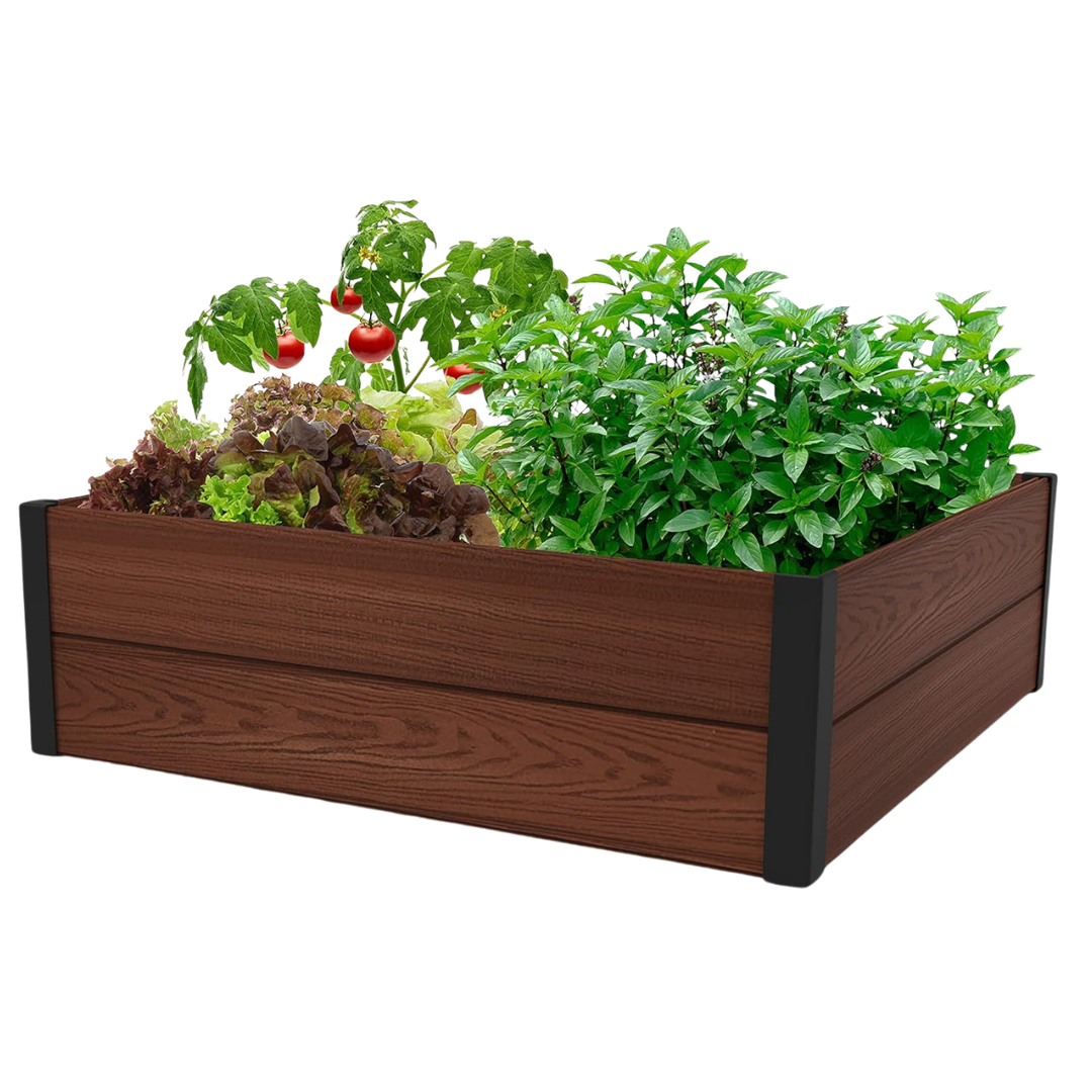 48" X 48" Durable Wood Look Raised Garden Bed