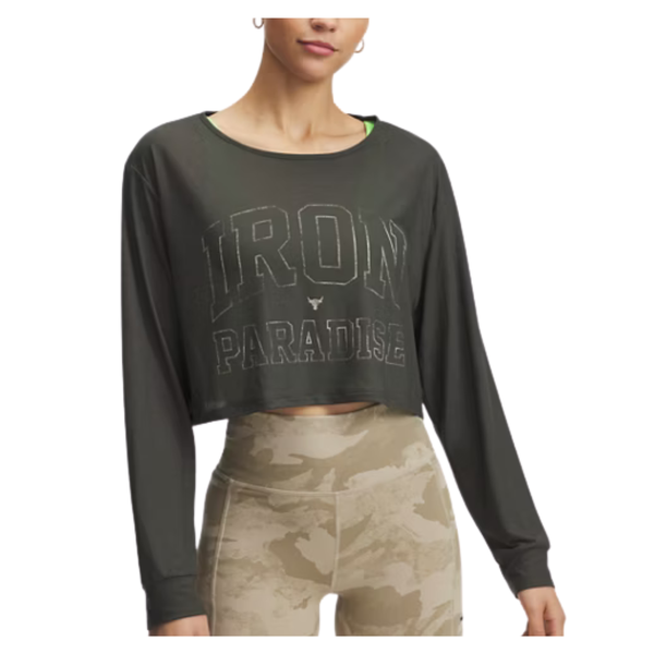 Under Armour Women's Project Rock Iron Paradise Long Sleeve T-Shirt