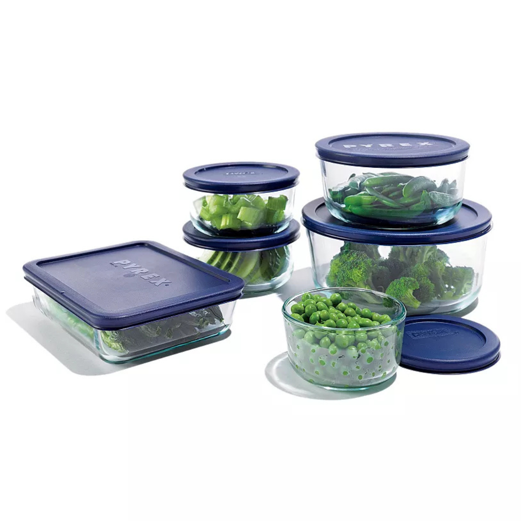 Pyrex Storage Plus 12-Piece Glass Food Storage Set