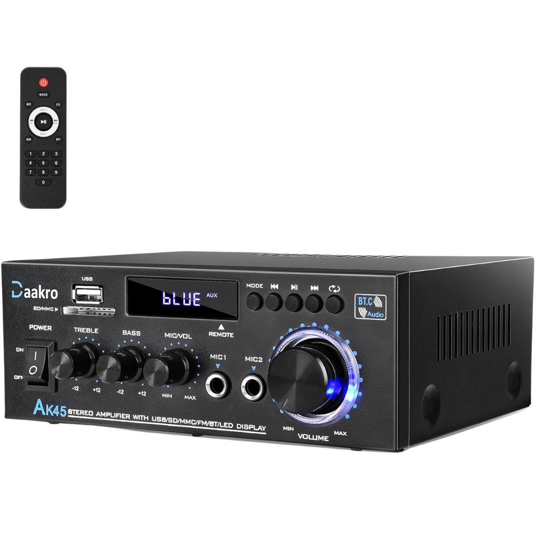 300W Bluetooth Stereo Audio Amplifier With Remote