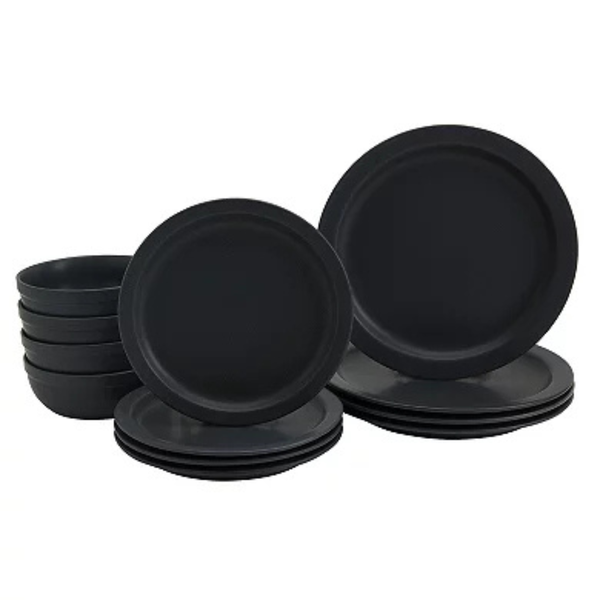 Mingle & Co. Giselle Indigo 12-Pc. Dinnerware Set + $10 Kohls Cash