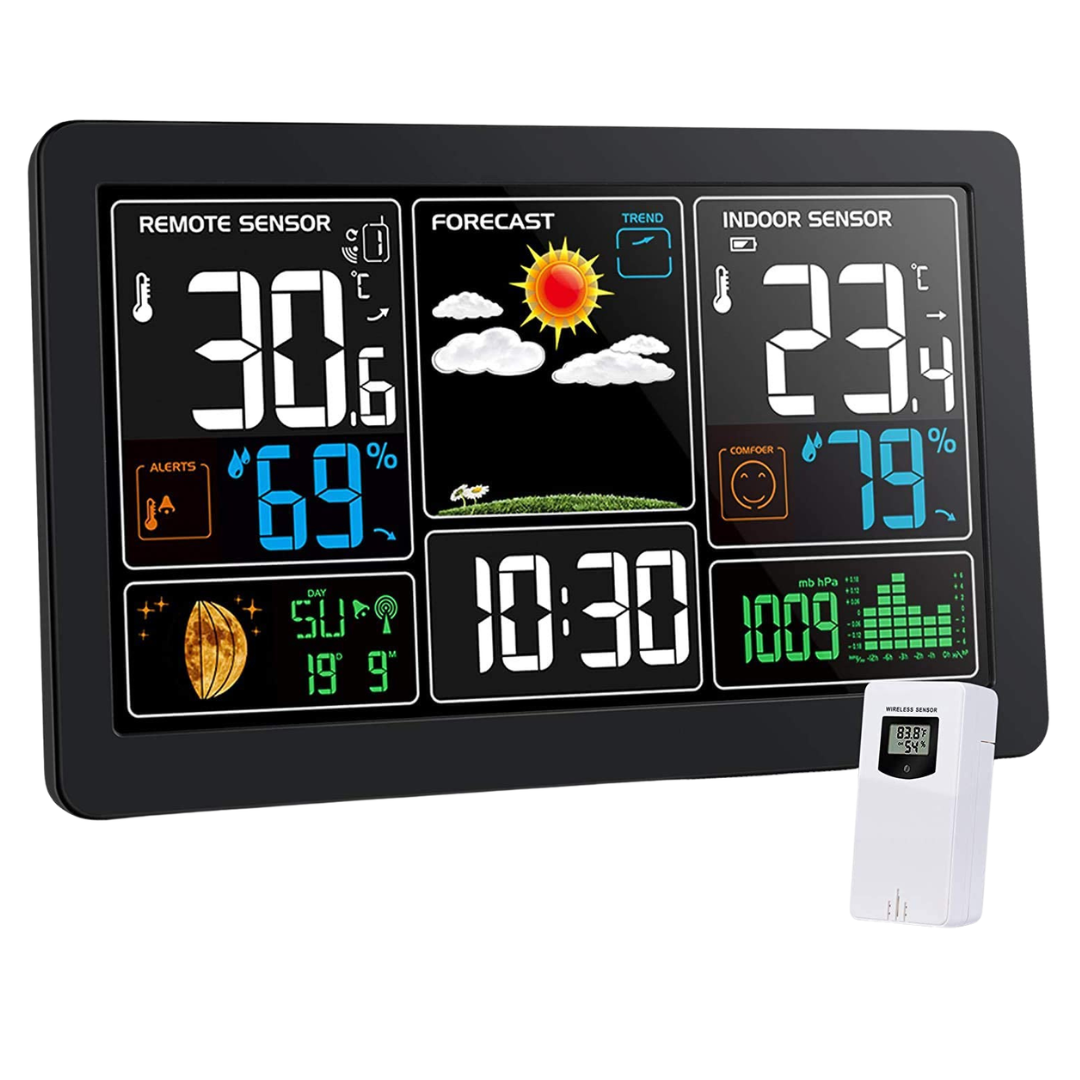 Kalawen Portable Digital Home Weather Thermometer With Alarm