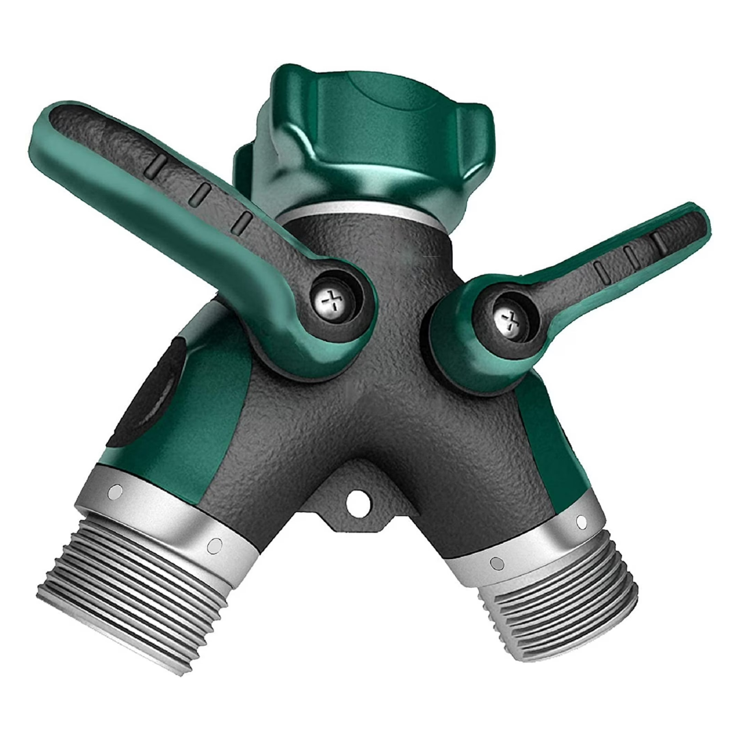 2 Way Garden Metal Hose Splitter