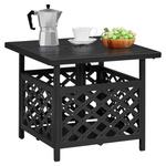Yaheetech Outdoor Side Table With Umbrella Hole