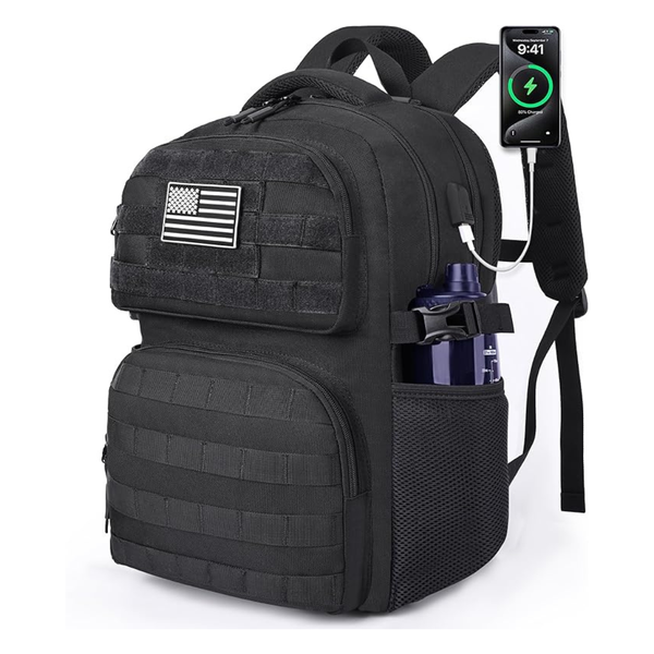 17 Inch Tactical Utility Large Laptop Backpacks With USB Chargering Port