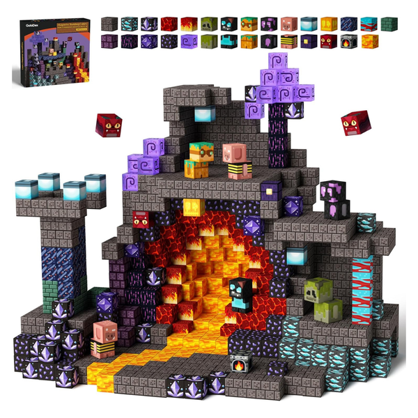 100-Piece GobiDex Magnetic Building Blocks STEM Toys (Cave Set)