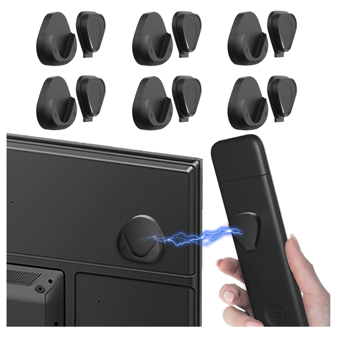 6-Pack Magnetic Remote Control Holder Wall Mount