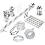 5 FT Flag Pole Kit For Outside House With 2-Position Holder