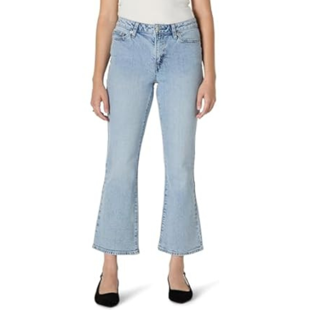 Amazon Essentials Women's Medium Stretch Mid-Rise Kick Crop Jean (4 Colors)
